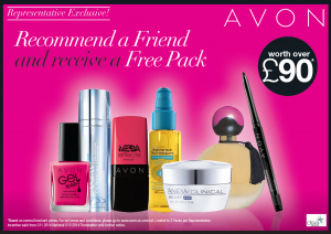 Avon recommend a friend flyer